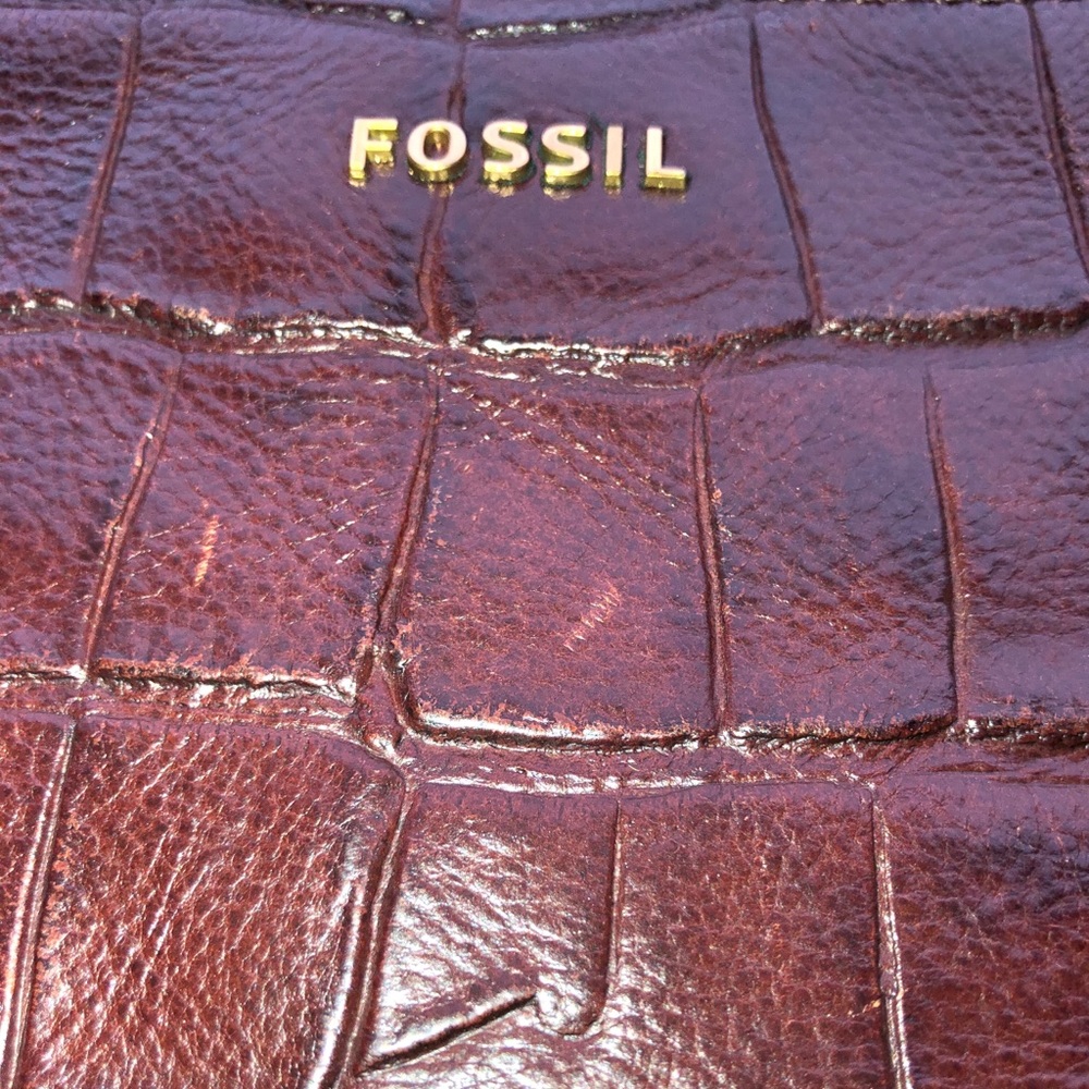 Vintage Leather Fossil Handbag